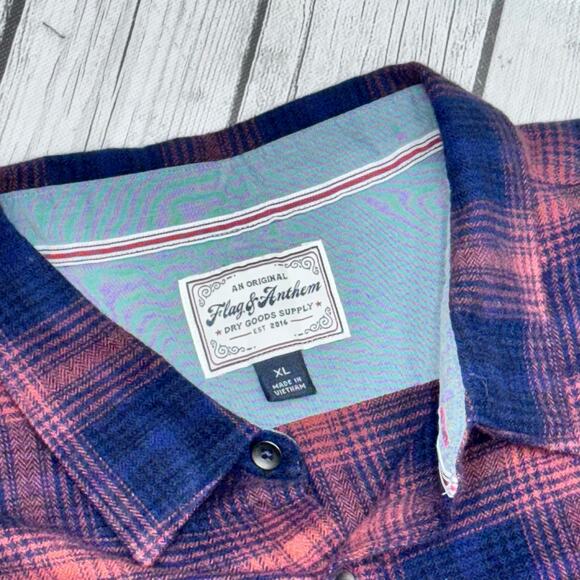 Flag & Anthem Men's Flannel Button Up Shirt Bundle Size X-Large - Picture 10 of 10